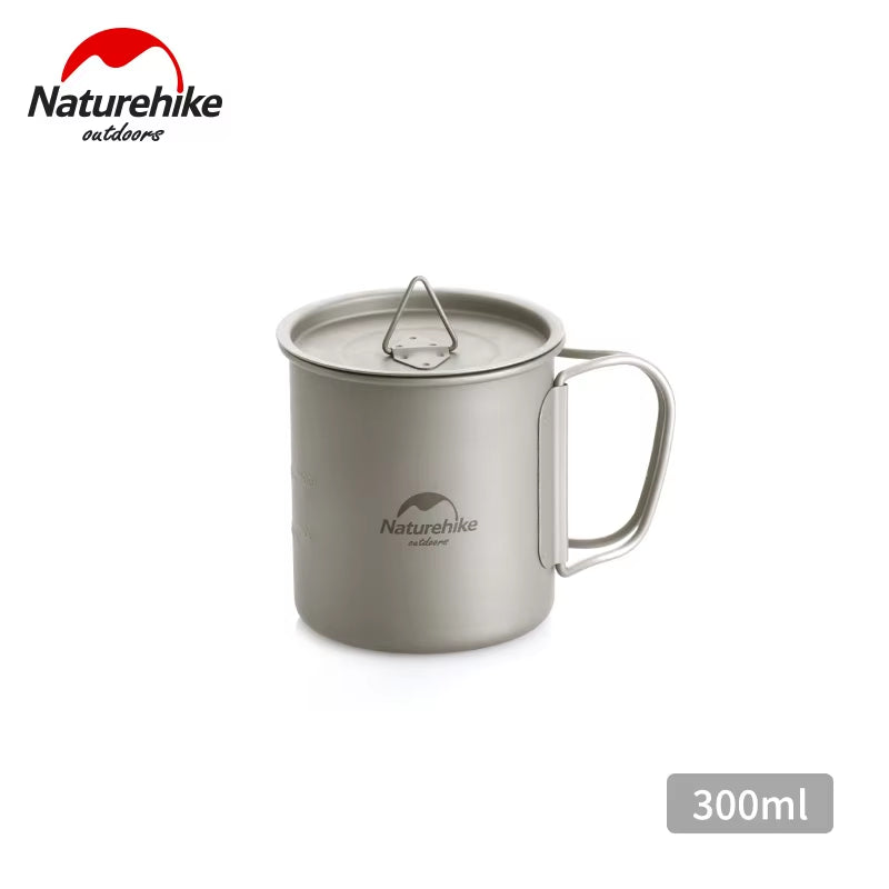 Titanium Camping Mug - Outdoor Tableware and Cookware Set for Travel and Picnics