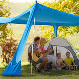 Ultralight Family Beach Awning - 2.1M x 1.5M Waterproof UV Resistant Sun Shade Canopy for Outdoor Fun