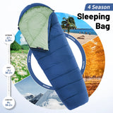 Ultralight Waterproof MJ300 Mummy Sleeping Bag - 4 Season Cotton for Ultimate Outdoor Comfort