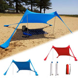 Ultralight Family Beach Awning - 2.1M x 1.5M Waterproof UV Resistant Sun Shade Canopy for Outdoor Fun